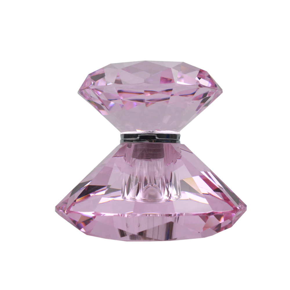 Crystal Diamond Perfume Bottle Pink Fragrance Oil Attar Bottle Wholesale