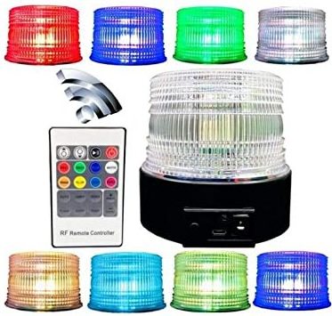 Rotating rotary LED strobe Alarm Lamp light siren yellow blue red green LED warning light