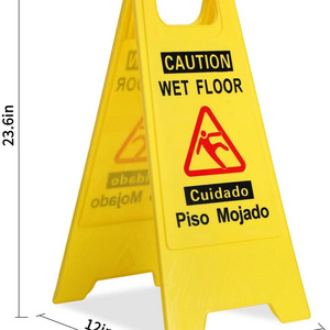 Collapsible Road Potential Hazard Warning Wet Floor Caution Pavement Signs