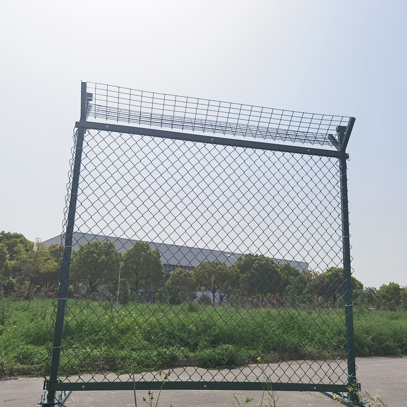 High quality good price green pvc chain link fence extension