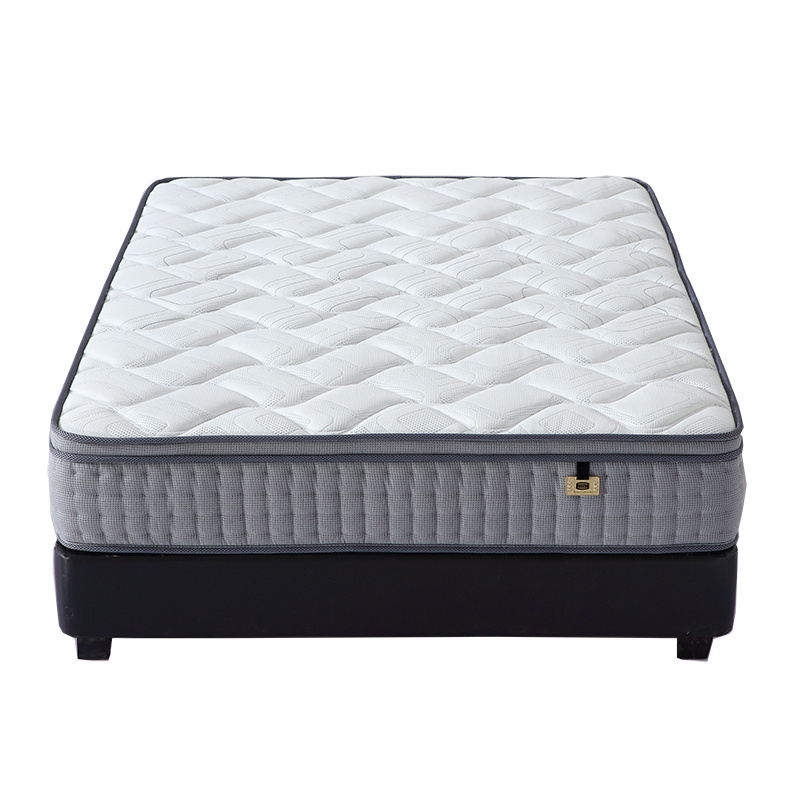 12 Inches Hotsale Hilton Hotel Mattress Queen Size Convoluted Foam Sponge Massage Mattress Pocket Spring Coil and Foam,fabric