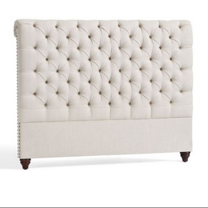 Modern single double twin queen king size tufted linen fabric headboard for hotel bedroom furniture