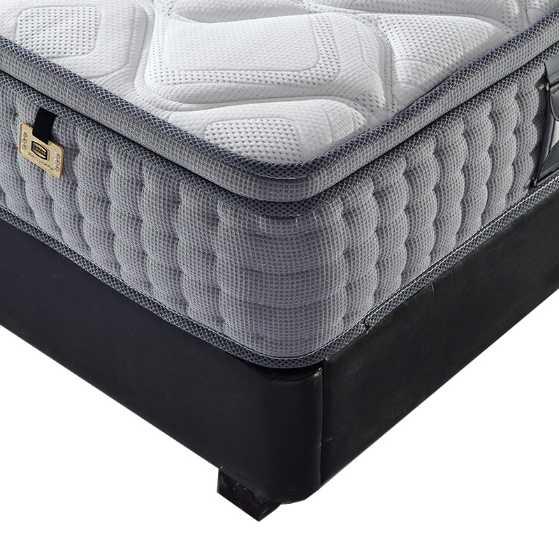 12 Inches Hotsale Hilton Hotel Mattress Queen Size Convoluted Foam Sponge Massage Mattress Pocket Spring Coil and Foam,fabric