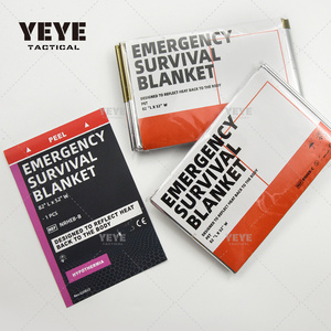 Custom logo emergency blanket survival Thermal mylar emergency blanket waterproof space medical blanket 130cm