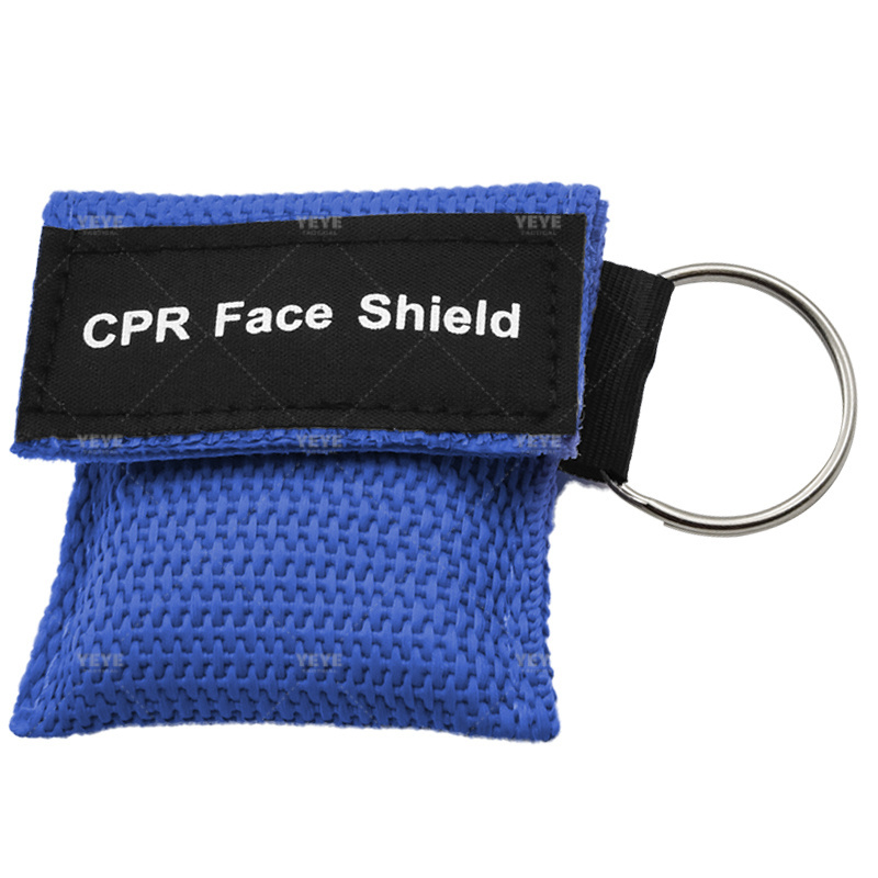 Wholesale customized small medical emergency breathing apparatus Life Mask CPR Resuscitator Bag CPR Face Mask Key Chain