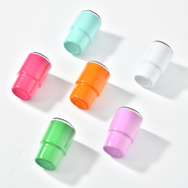 Wholesale Double wall Stainless Steel 3oz Mini sublimation Tumbler Shot Glass Metal Mini 3oz Shot Glass Tumbler With Straw Lids