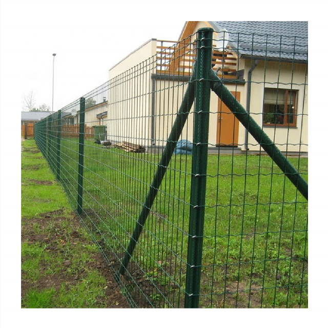 2'' x 4'' Dark green Vinyl coated garden fence/50x50 PVC coated Welded wire mesh rolls used as security fence