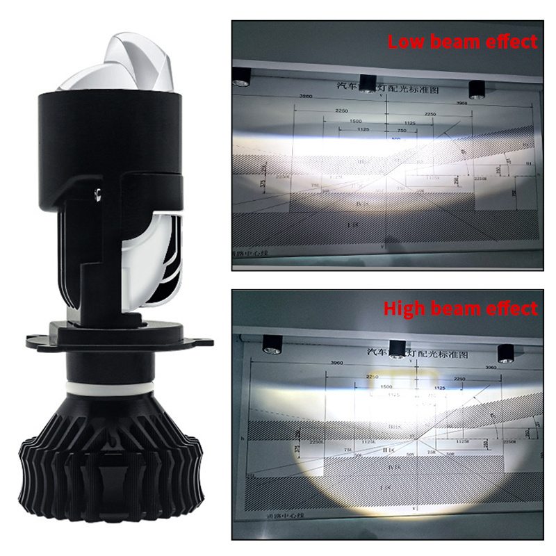 Factory Outlet 120W 20000LM Y9S high low beam h4 led headlight projector bi led lens headlight bulb h4