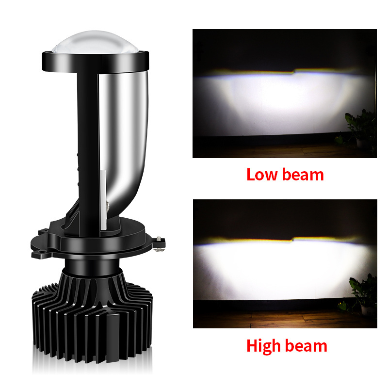 New Super Bright Spot Beam Y9 lens Y6D Led Headlight H4 Led Projector Headlight H4 Lens led headlight