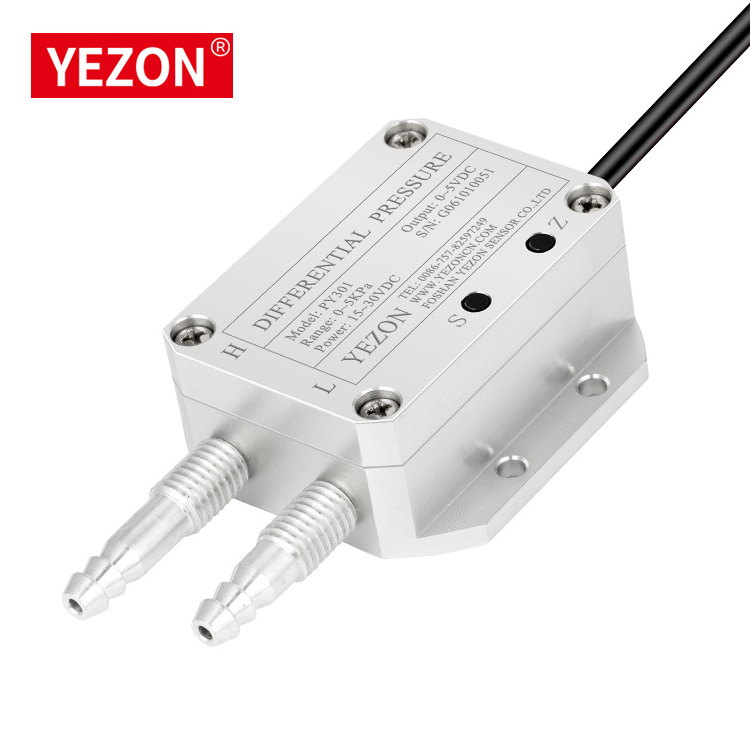 Yezon PY301 Micro air differential pressure sensor 4-20mA gas wind negative pressure transmitter 0-20KPa transducer