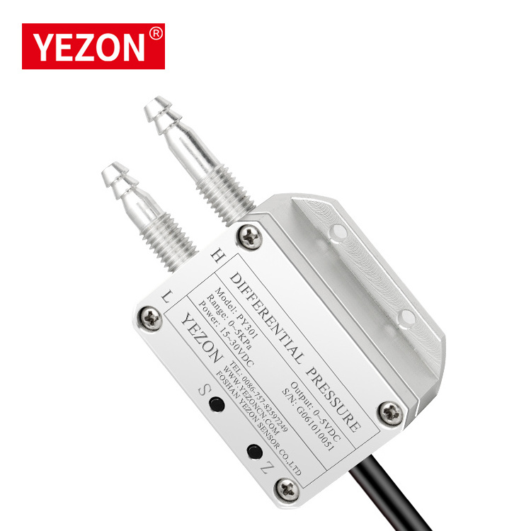 Yezon PY301 Micro air differential pressure sensor 4-20mA gas wind negative pressure transmitter 0-20KPa transducer