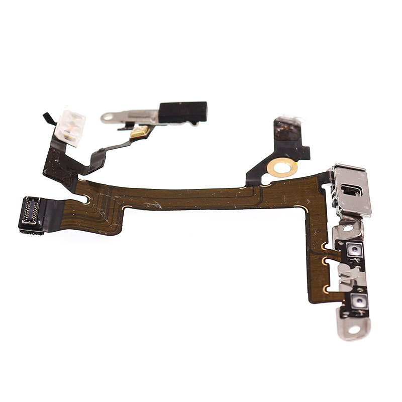 Wholesale cell phone parts power switch on off flex cable for iPhone 5S 5C volume flex mute button