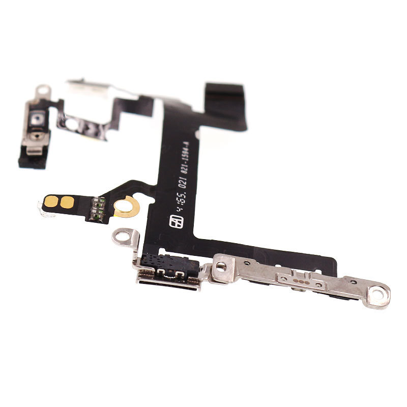 Wholesale cell phone parts power switch on off flex cable for iPhone 5S 5C volume flex mute button