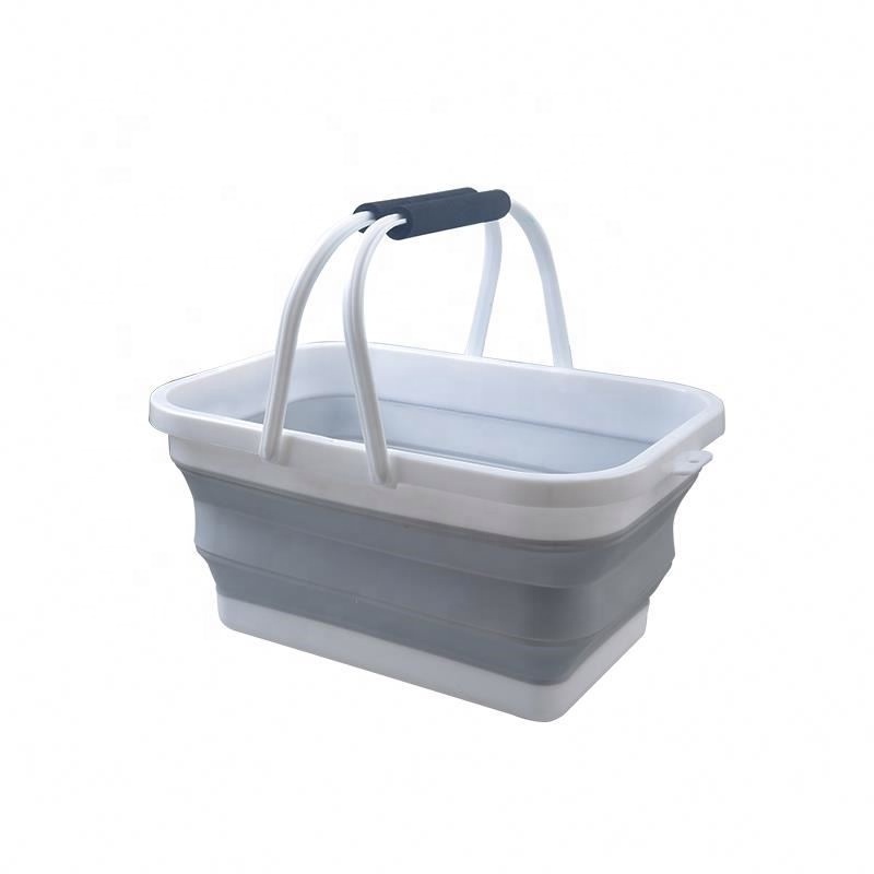 Beach Foldable Bucket Silicone Collapsible Buckets 12 Lite