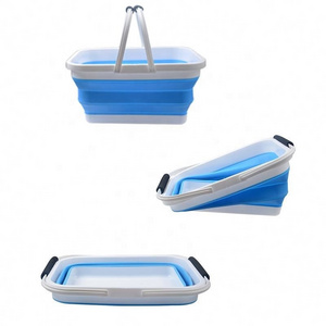 Beach Foldable Bucket Silicone Collapsible Buckets 12 Lite