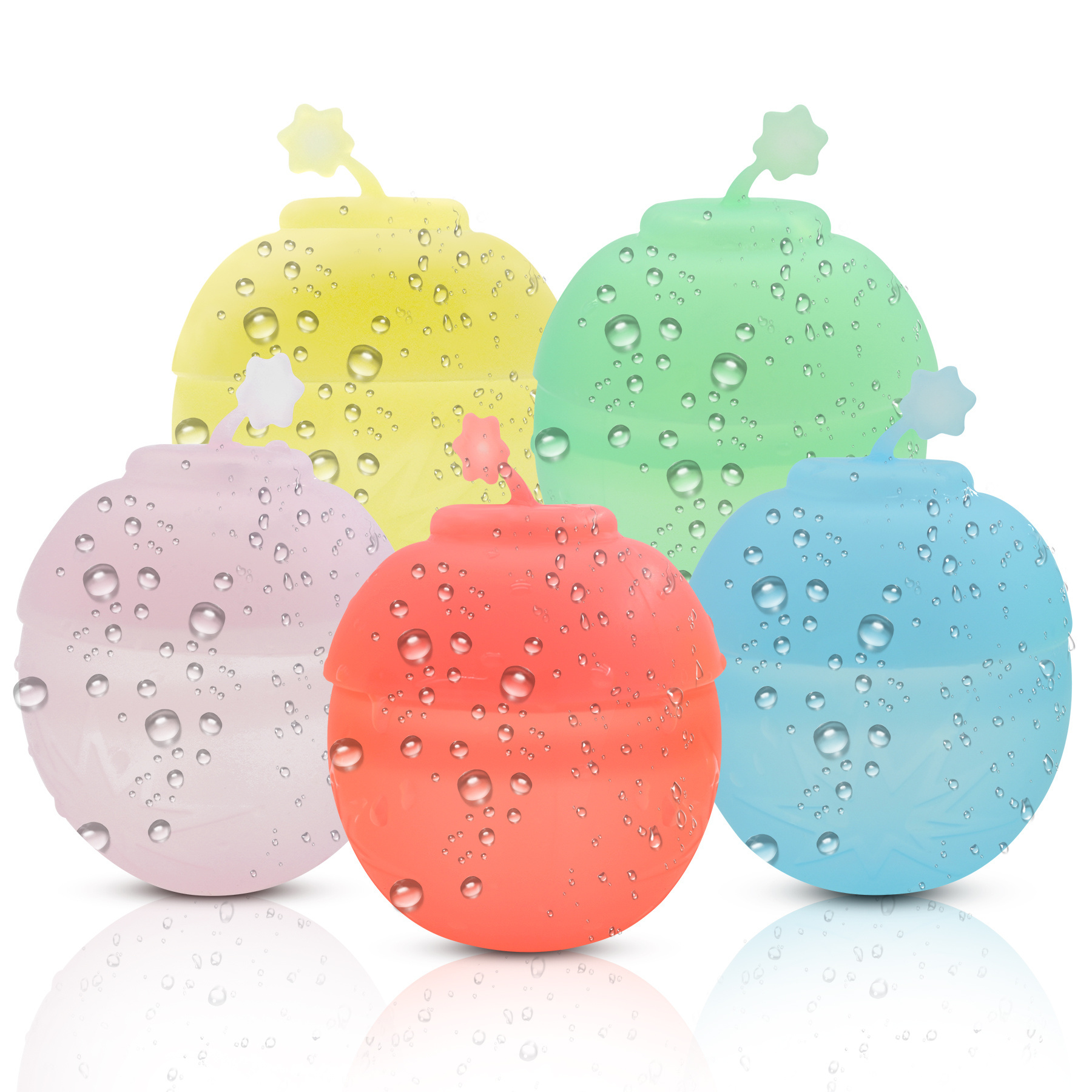 Kids Baby Silicone Water Balloons Toy No Magnets Water Bomb Balloons Reusable water balloons