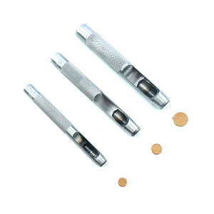 Round Hollow Leather Hole Punch Cutter tools set  for Leather Watch Bands Belts Canvas Paper Plastics Leathercraft Punch