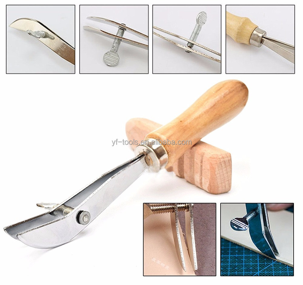 Leather Craft Punch Tools Kit 18pcs Stitching Carving Working Sewing Saddle Groover Leather Craft DIY Tool