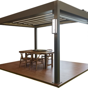 Bioclimatic Pergola Garden Patio Gazebo House Extend Louvered Waterproof Wholesale Aluminium Louver Pergola For Outdoor