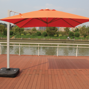 Economy 10 Feet Sunshade Patio Garden Umbrella Hydraulic Cantilever Umbrella For Hotel Resort