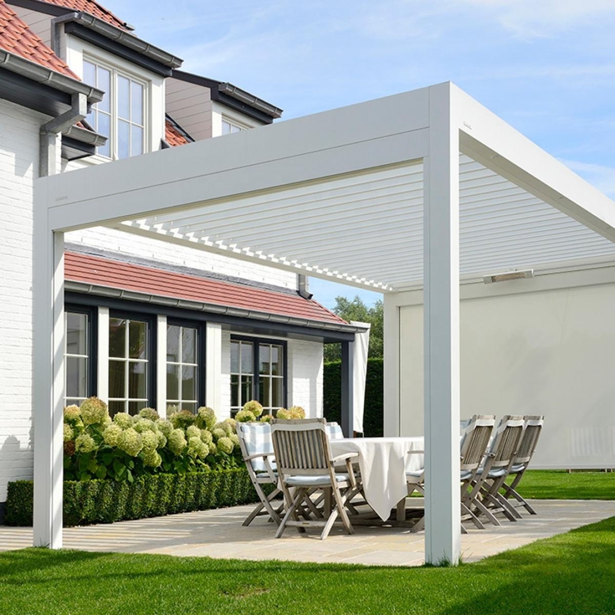 Awning Patio Sun Shelters Canopy Tent Balcony Terrace Roof Aluminium Garden Arches Pergola Kit with Zip Screen