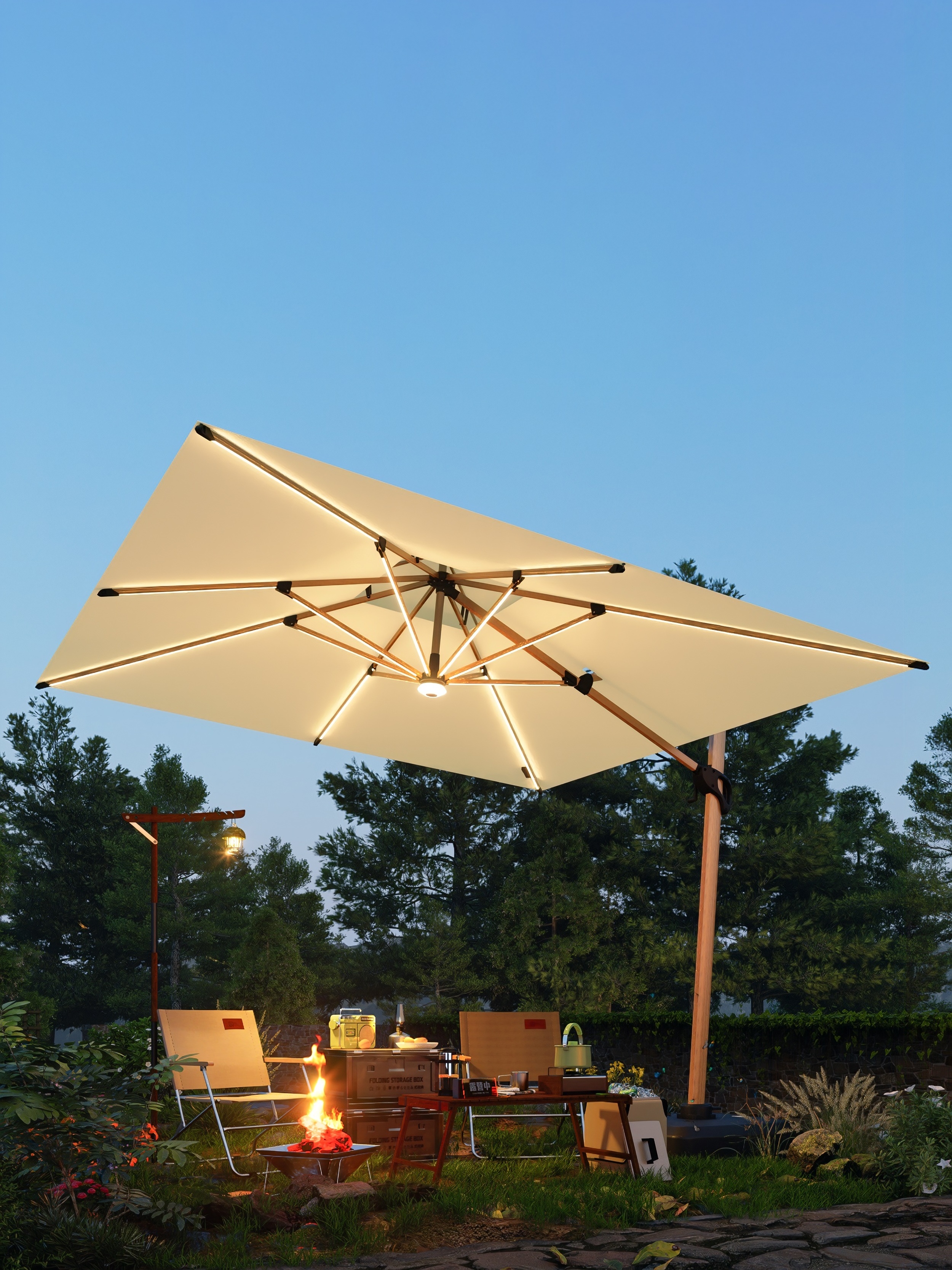 Summer sun garden umbrella cantilever parasol commercial grade garden umbrella for sale