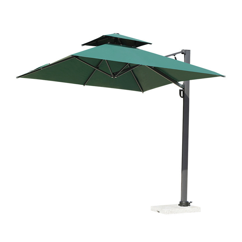 Garden Big Umbrella Deck Pool Patio Heavy Duty Roman Swimming Pool Umbrella Cantilever Offset Outdoor Outdoor Furniture 1.5m