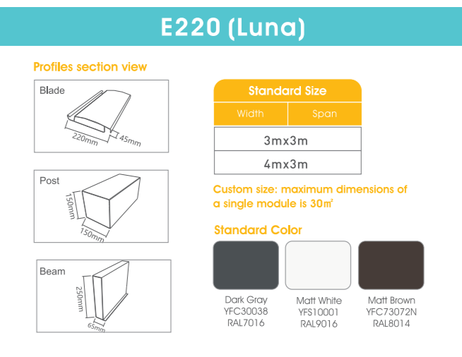 Heavy Duty Outdoor Pergola Aluminium Bioclimatic 4X3 13.12X9.84ft Waterproof Pergolas and Gazebos