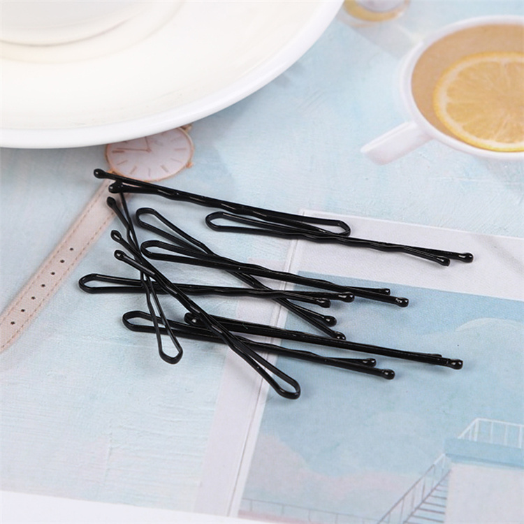 Yifan Classical Iron Black Hair Clips 4.5cm Bobby Hair Pins For Women 45 Pcs Hairpins In A Box Female Head Jewelry Accessories