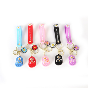 YF-KC00010 Custom Engraved Logo Sports Soft PVC Rubber Shoes Key Chain Mini 3D Sports Shoes Keychain