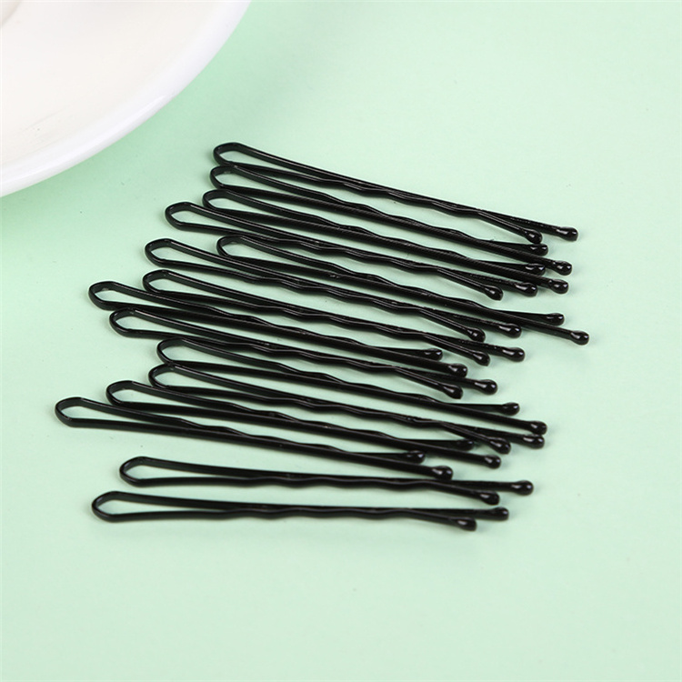 Yifan Classical Iron Black Hair Clips 4.5cm Bobby Hair Pins For Women 45 Pcs Hairpins In A Box Female Head Jewelry Accessories