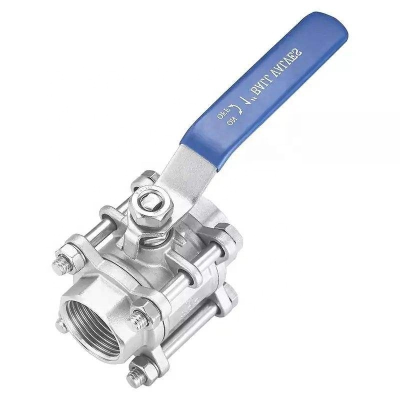 High Quality Stainless Steel  3Pcs Ball Valve ss ball valve three way ball valve