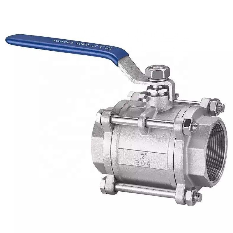 High Quality Stainless Steel  3Pcs Ball Valve ss ball valve three way ball valve