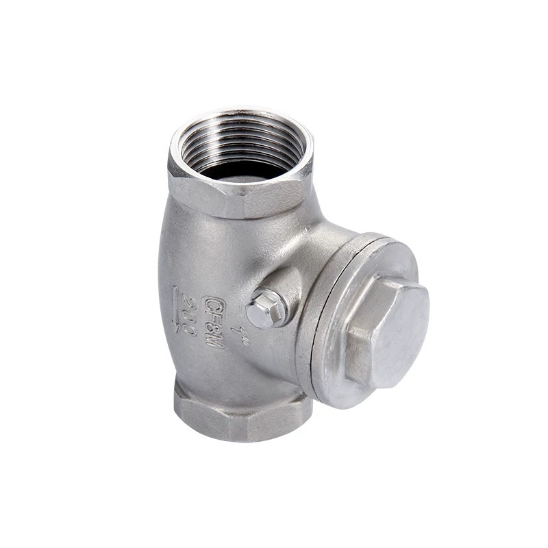 Non Return Check Valve Stainless Steel CF8 CF8M Non Return Thread End Swing Check Valve