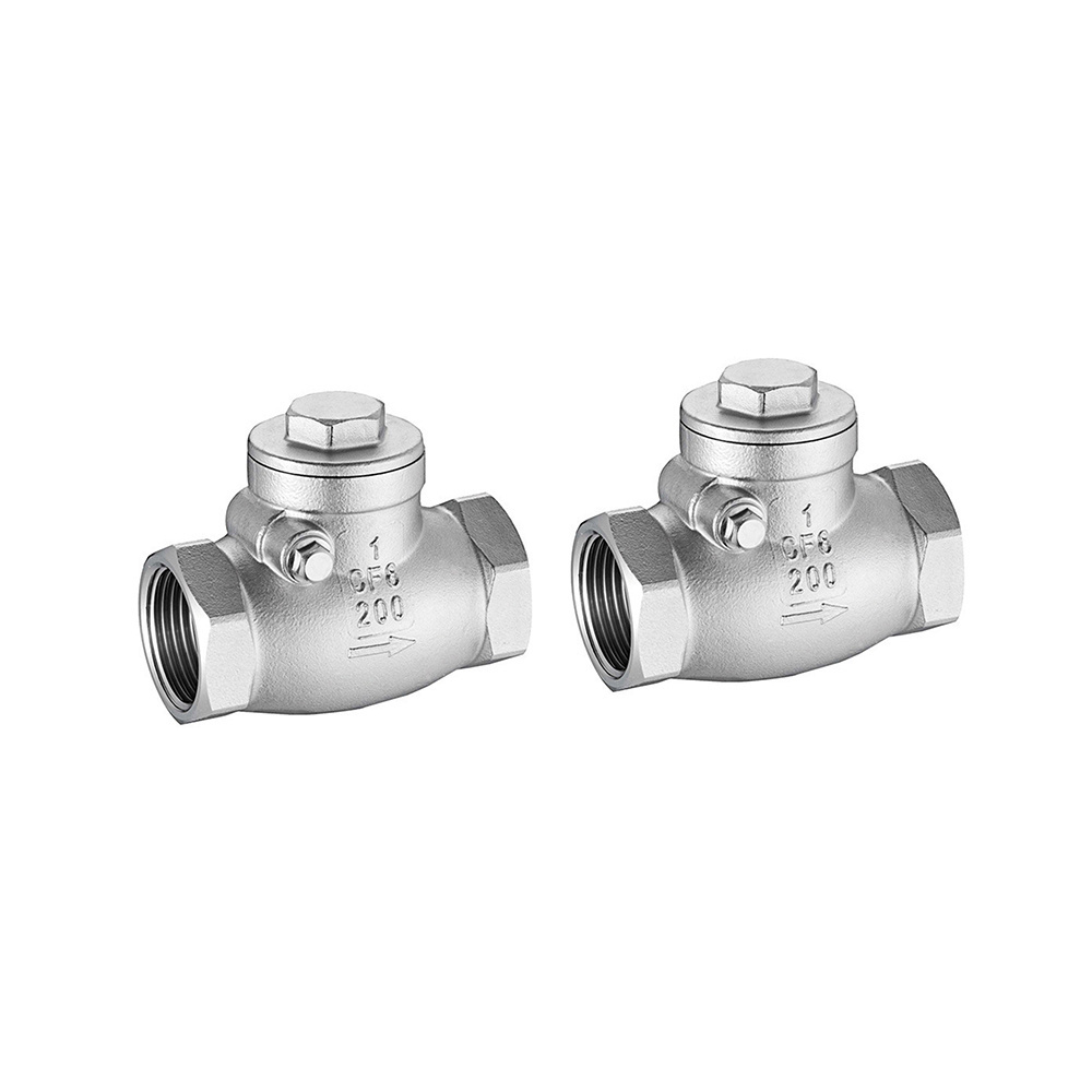 Non Return Check Valve Stainless Steel CF8 CF8M Non Return Thread End Swing Check Valve