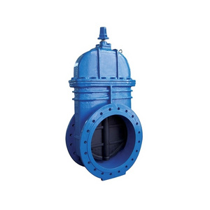 Big Size Cast Iron Flange Type Resilient Soft Seated Gate Valve with Gear Box Operator