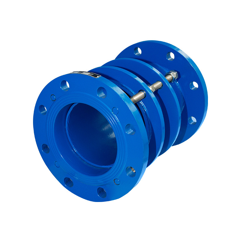 Pipe Mechanical Coupling Dismantling Pipe Fitting Carbon Steel Ductile Iron Blue Painting Round Casting  Flange Expansion Joint