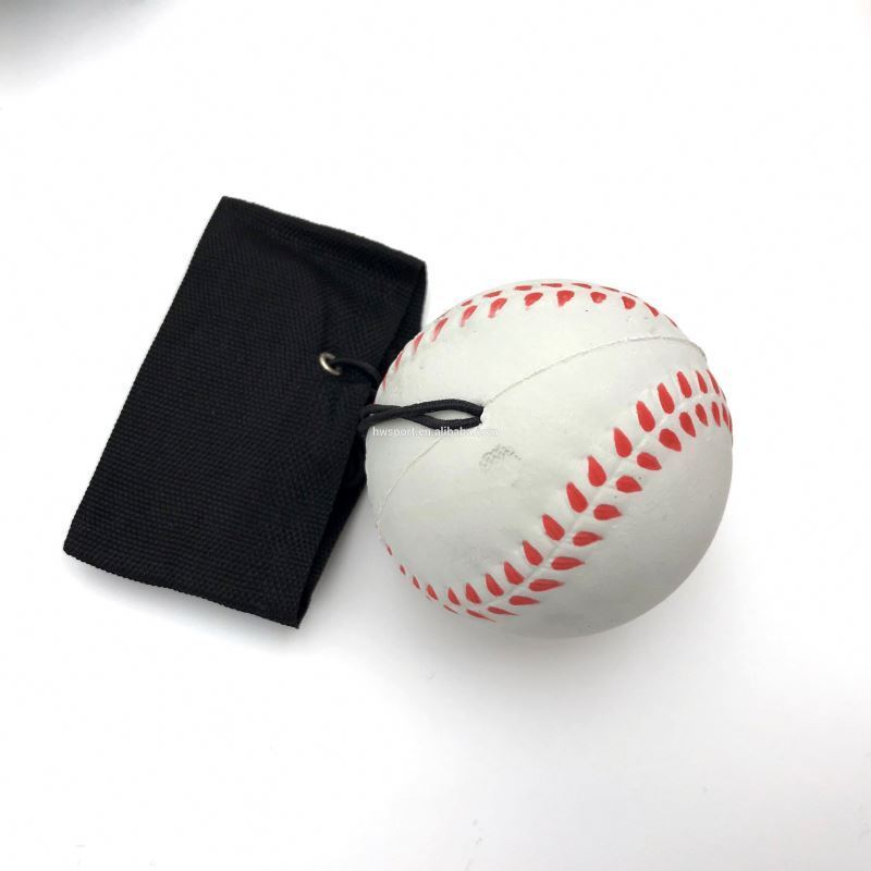 Promotion toy wrist rubber foam return balls basketball bouncing ball with stretchable string yoyo ball toys