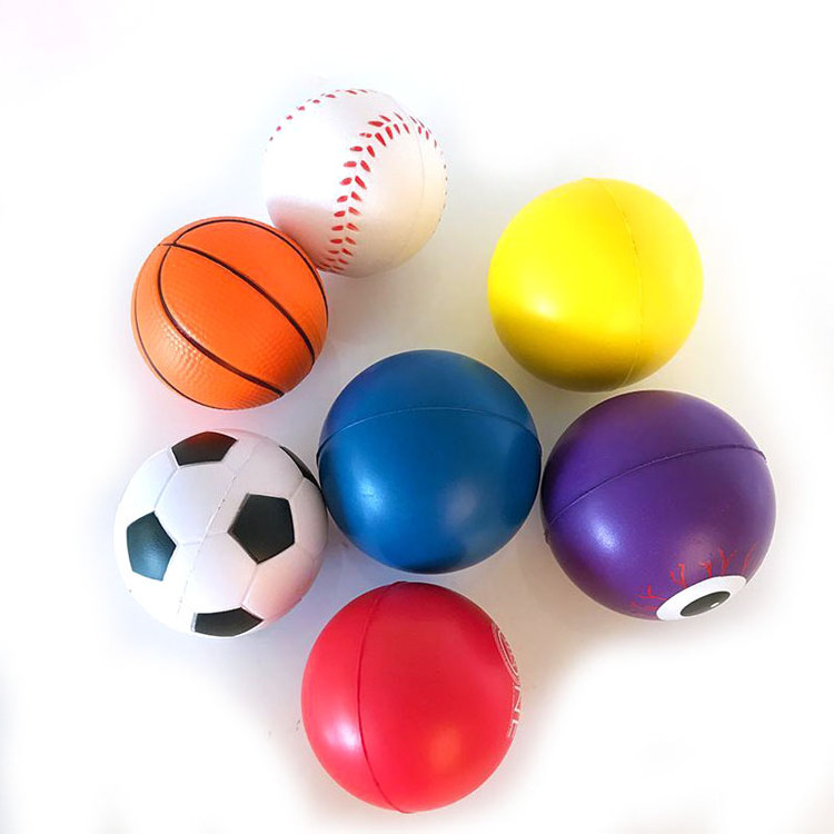 custom logo pu foam anti stress ball promotional gift toy