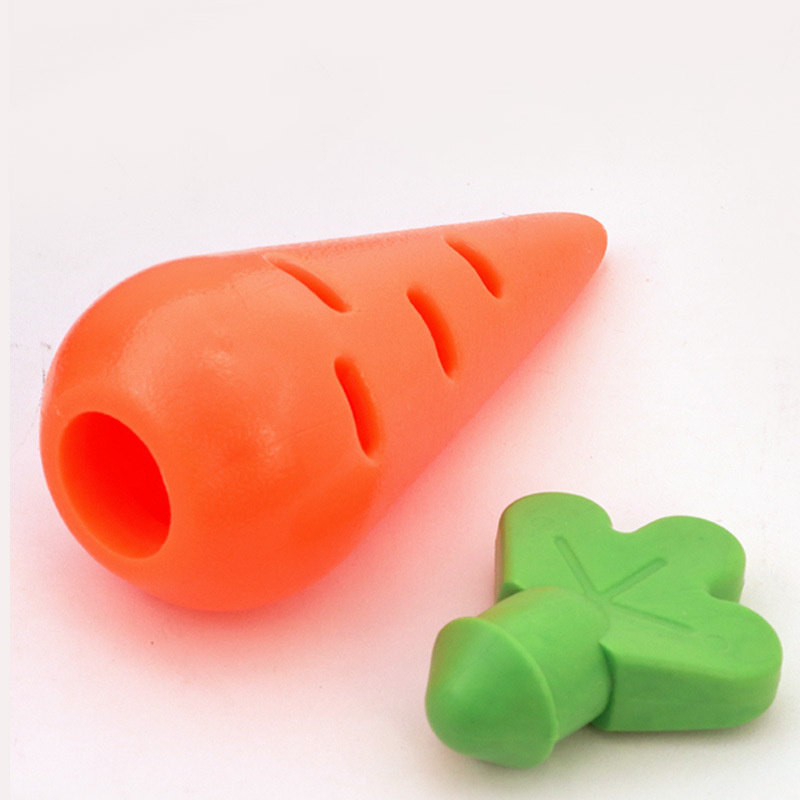 Squeaky Dog Toys for Aggressive Chewers 2 in 1 Dog Toy Carrot Toy for Dogs