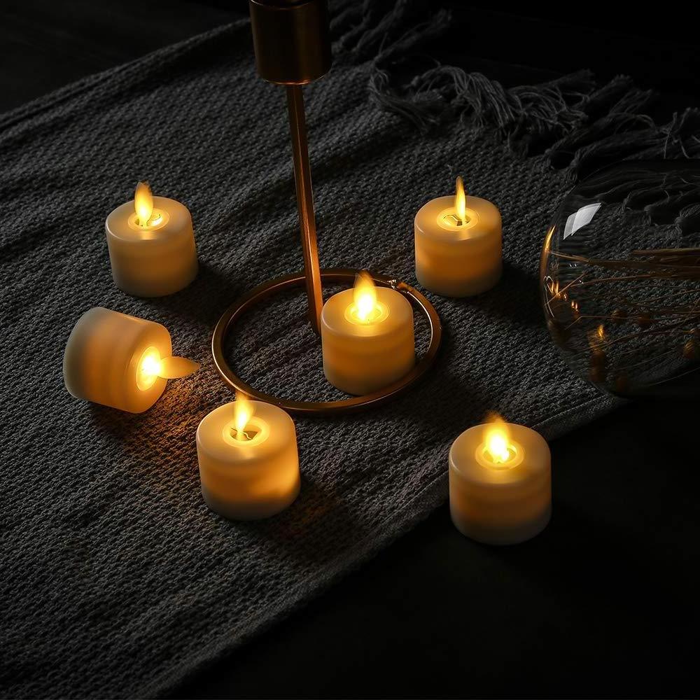 LED tea light Rocking remote electronic candle Wedding Operated Flameless chapel decoration handmade birthday candles light