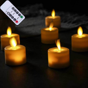 LED tea light Rocking remote electronic candle Wedding Operated Flameless chapel decoration handmade birthday candles light