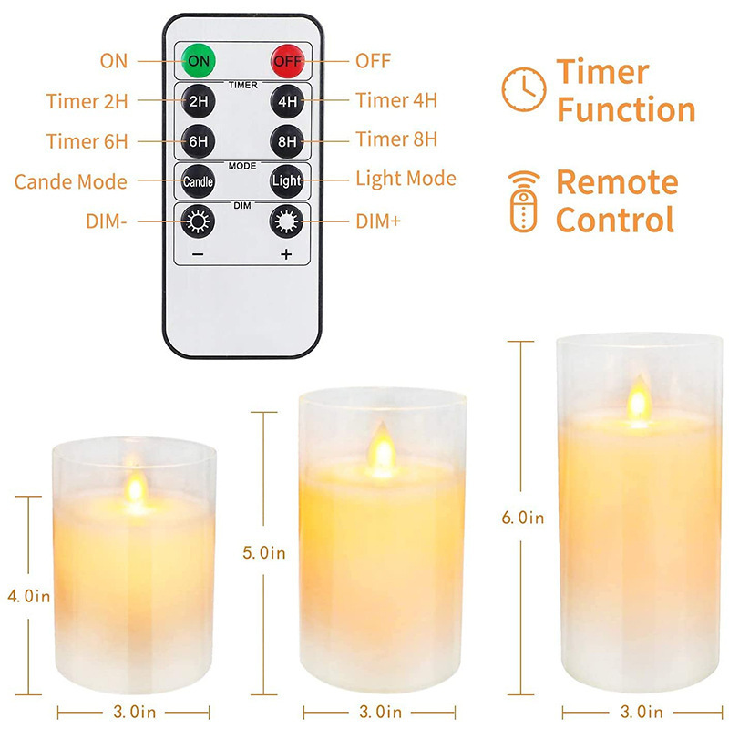 Flameless LED Candles Sets Battery Powered Led Tea Lights Warm White Flameless Candle Flickering Simulation Candle Light