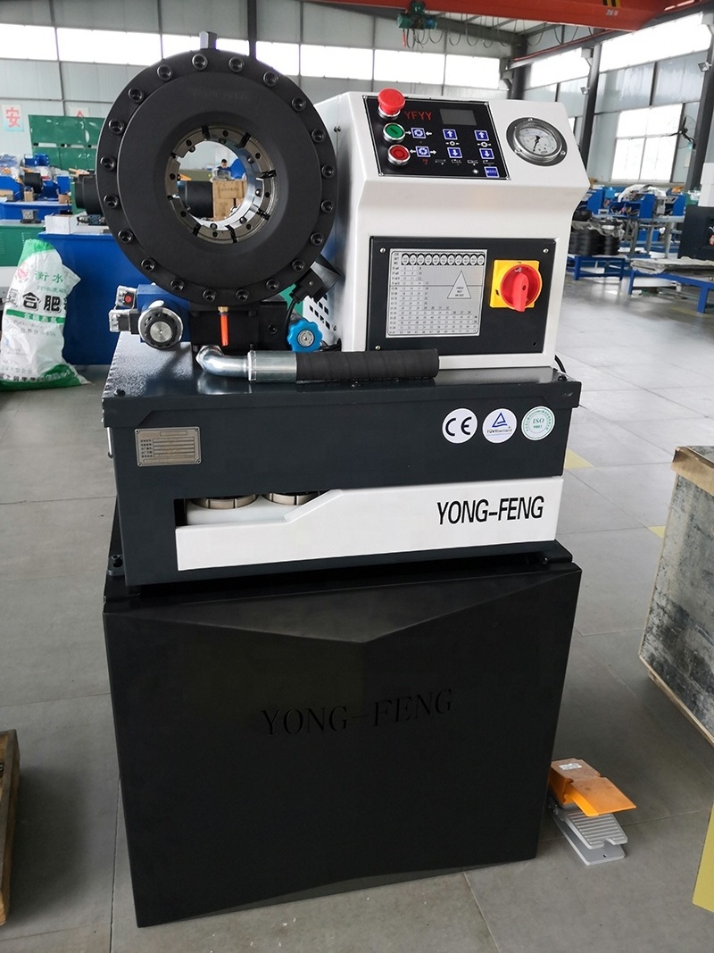 YONG-FENG high pressure hose crimping machine dc quick change dies tool hose crimping machine  Y120