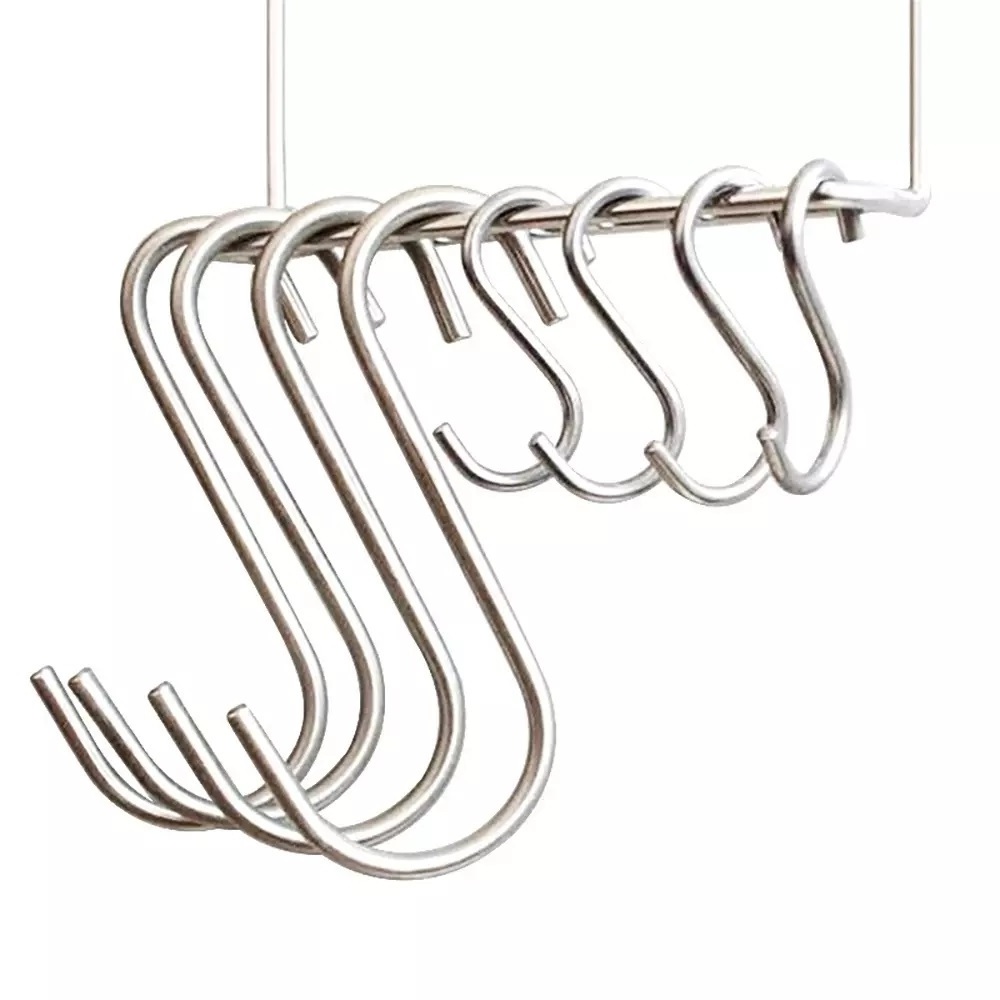 Factory Customized Zinc Plated Stainless Carbon Steel Brass Open Eye S Hooks for Hanging