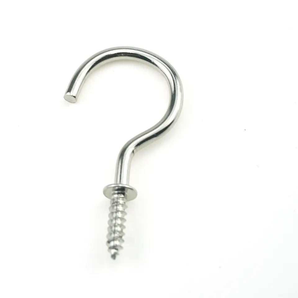 Customized Stainless Steel Brass Open Eye C Screw Hooks