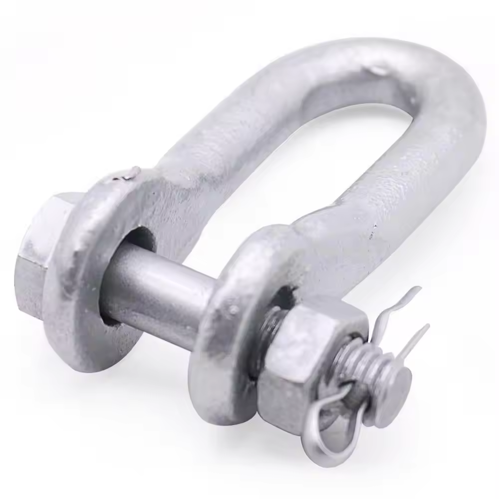 High Strength Carbon Steel Rigging Hardware U Type Shackle for Pole