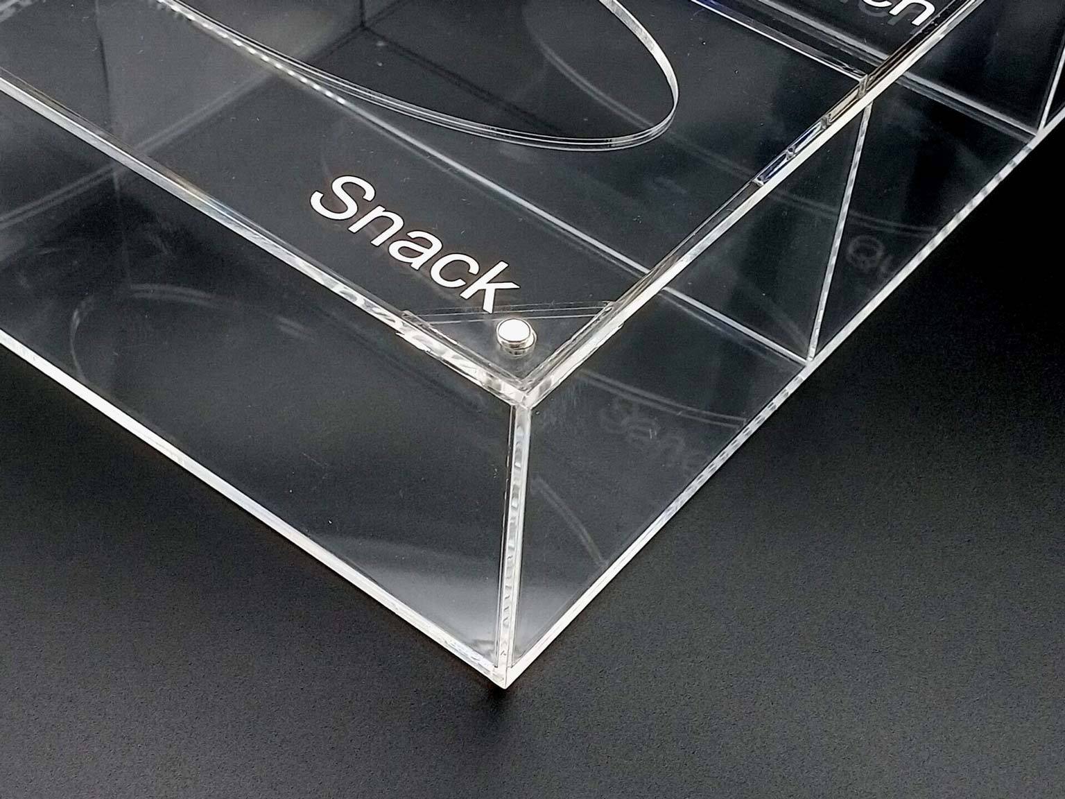 ziplock bag white  storage organizer  Variety Size Ziplock Bags Dispenser Acrylic ziplock bag storage organizer