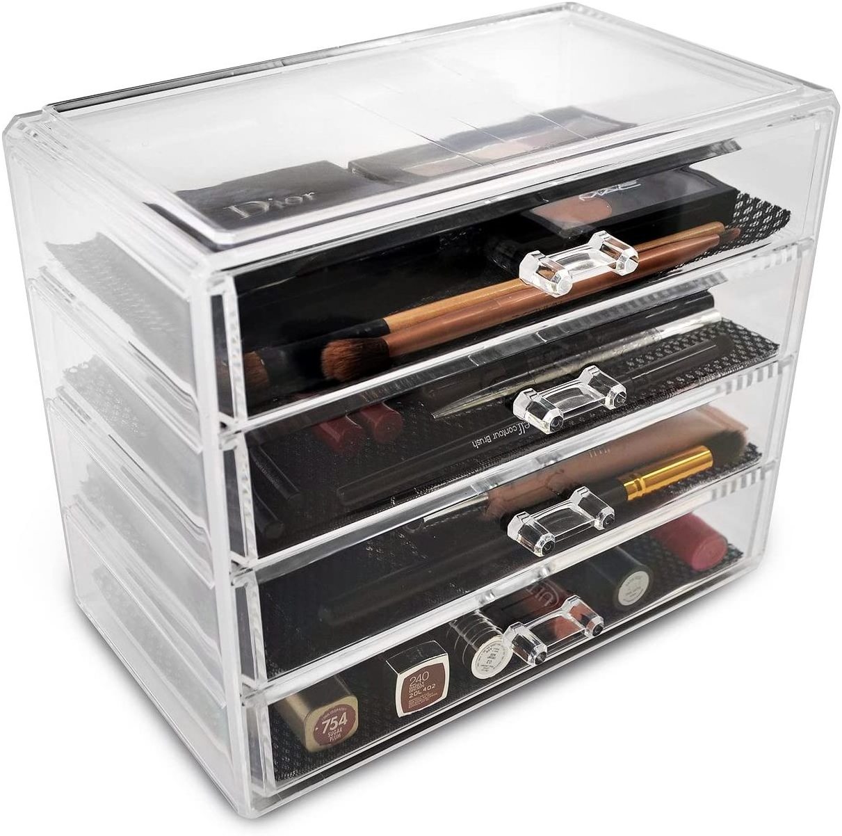 Wholesale Acrylic plexiglass Cosmetics Makeup and Jewelry Big Storage Case Organizer