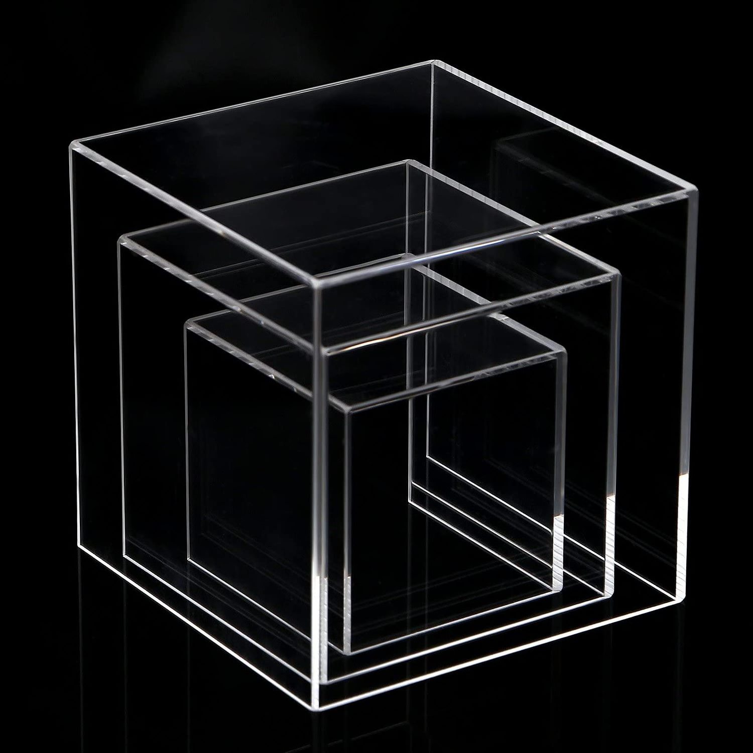 Plexiglass Factory clear acrylic box with lid  custom  acrylic gift box with lid